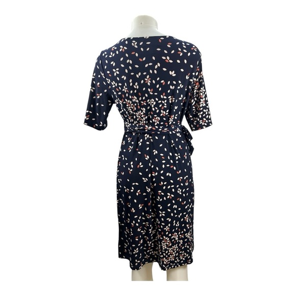 Motherhood Blue Sheath Midi Dress V-Neck Short Sleeve Size L - Picture 4 of 8